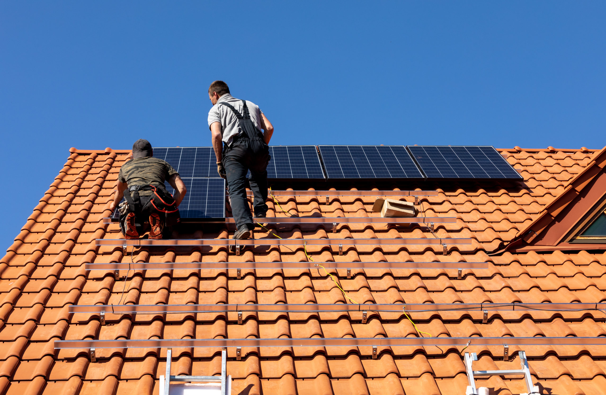 Installation de panneaux solaires